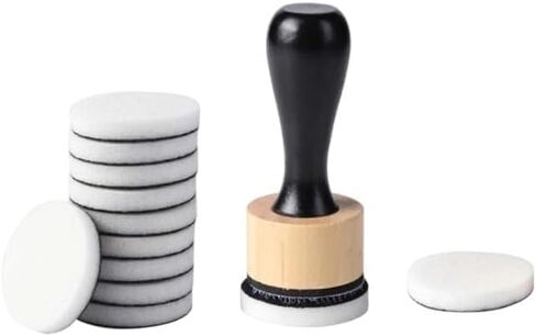 Brown Blending Tool,Art Supplies for Distressing Blending and More Control of Ink Placement Compact No More Inky Fingers,Mini Round Ink Blending Tool,Versatile Inking Tools Drawing,Art Blenders in Saudi Arabia
