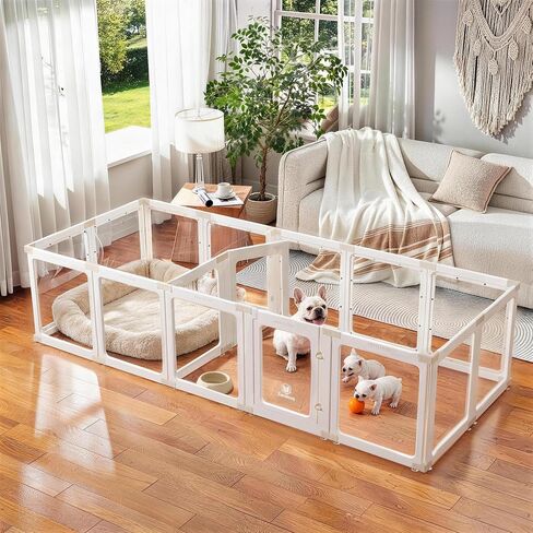 Acrylic Dog Playpen Indoor for Small Dogs & Puppies in Saudi Arabia