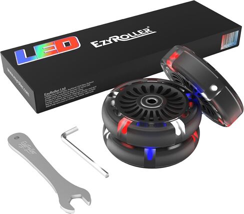EzyRoller LED Light-Up Replacement Wheels 3-Pack for Classic and Drifter - Dynamic Lighting Effects in Saudi Arabia