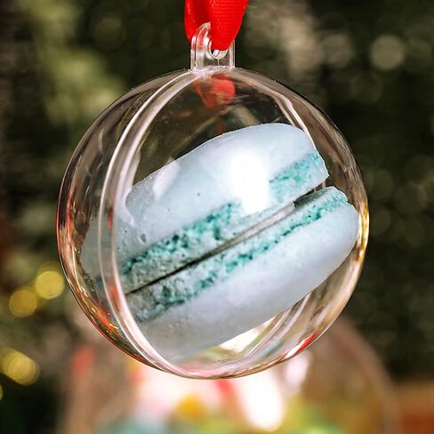 Fillable Plastic Decorative Balls - 20PCS (2.36"/60mm), DIY Christmas Tree Decoration Balls, Clear Transparent Ball Decoration Balls in Kuwait