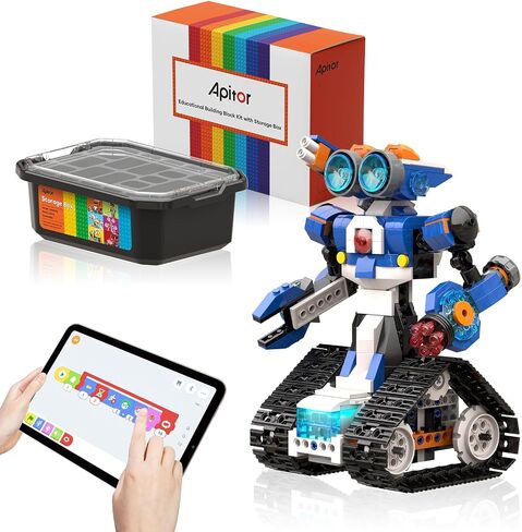 Apitor STEM Coding Robot Toy 6-in-1 Building Kit for Boys 8-12 480 Blocks in Kuwait