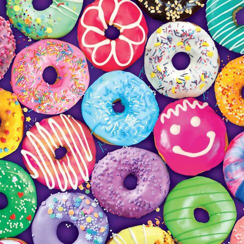 Buffalo Games Delightful Donuts,300 Piece Jigsaw Puzzle for Adults,21.25x15 in Kuwait