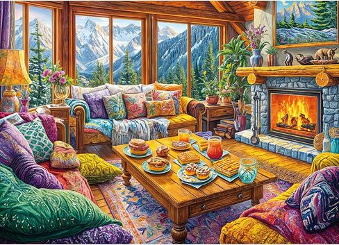 Owl Family Puzzles for Adults 1000 Pieces, Puzzles with Letters on Back, Impossible Hard Difficult Challenging, Precise Interlocking Pieces, Home Wall Decoration & Ideal Gift in Saudi Arabia