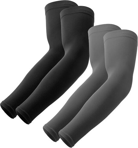 OutdoorEssentials UV Sun Protection Arm Sleeves - Cooling Compression Arm Sleeve - Sports & UV Arm Sleeves for Men & Women in Kuwait