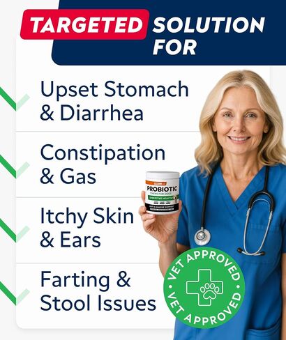 STRELLALAB Dog Probiotics Chews for Digestive Health & Gut Support in Saudi Arabia