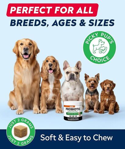 STRELLALAB Dog Probiotics Chews for Digestive Health & Gut Support in Saudi Arabia