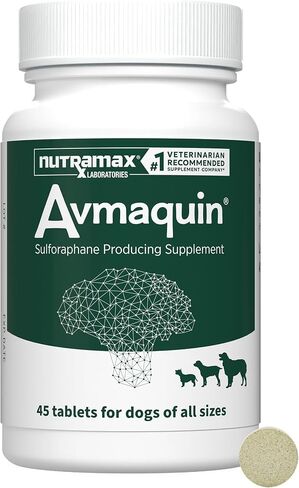 Nutramax Avmaquin Sulforaphane Producing Supplement for Dogs, 45 Tablets in Kuwait