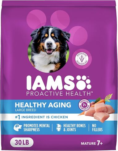 IAMS Proactive Health Mature Large Breed Dry Dog Food, Chicken, 30 lb in Saudi Arabia