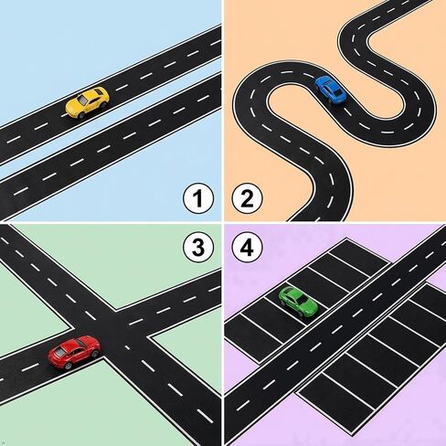 Car Track Tape for Toy Cars, Black, 2in x 32.8ft, Adhesive, Residue-Free Removal, 2 Pack in Saudi Arabia
