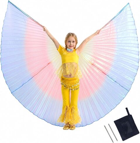 MUNAFIE Halloween Costumes Belly Dance Isis Wings for Children Kids in Kuwait