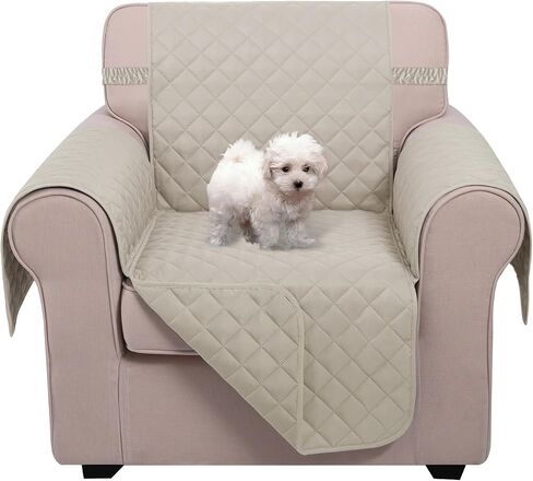 غطاء أريكة U-NICE HOME Loveseat غطاء أريكة قابل للعكس للكلاب مع أشرطة مطاطية، واقي أثاث مقاوم للماء للحيوانات الأليفة، غطاء أريكة لأريكة وسادتين (مقعد، رمادي داكن/رمادي داكن) in Kuwait