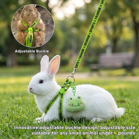 2PCS Ferret Harness and Leash, Adjustable Guinea Pig Harness, Bunny Leash in Saudi Arabia