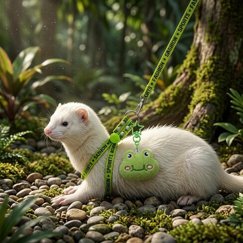 2PCS Ferret Harness and Leash, Adjustable Guinea Pig Harness, Bunny Leash in Saudi Arabia