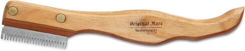 Mars Professional Dog Stripping Knife Grooming Tool with Ergonomic Handle, Specialty Double Usage, Made in Germany, Fine in Kuwait