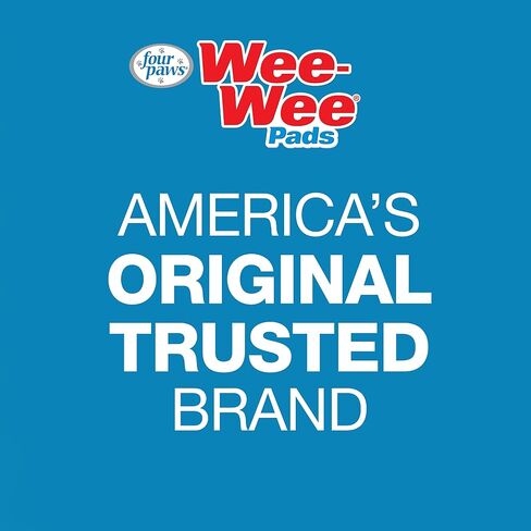 Four Paws Wee-Wee Superior Performance Unscented Pee Pads for Dogs & Puppies, Quilted Leak-Proof Dog Housebreaking Potty Training Floor Protection, 22" x 23", 100 Count in Saudi Arabia