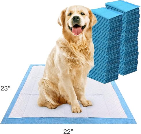 Four Paws Wee-Wee Superior Performance Unscented Pee Pads for Dogs & Puppies, Quilted Leak-Proof Dog Housebreaking Potty Training Floor Protection, 22" x 23", 100 Count in Saudi Arabia
