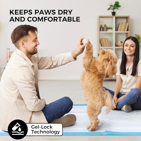 50 Pack 30"x36" Extra Large Dog Pee Pads - Super Absorbent & Leak-Proof Disposable Puppy Training Pads | X-Large Quick-Dry 5-Layer Protection Piddle Pads for Indoor & Outdoor Use in Saudi Arabia