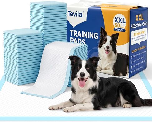 XXL 30"x36" Dog Pads 50-Pack, Extra Absorbent, Leak-Proof Pee Pads for Dogs in Saudi Arabia