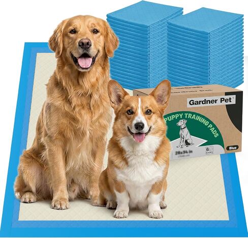 غاردنر PET Ultra Ultra Extorbent Shiceer Dog Peale Extra XL 28 "x34" تسرب من وسادات التدريب على الجرو الأزرق المربو in Kuwait