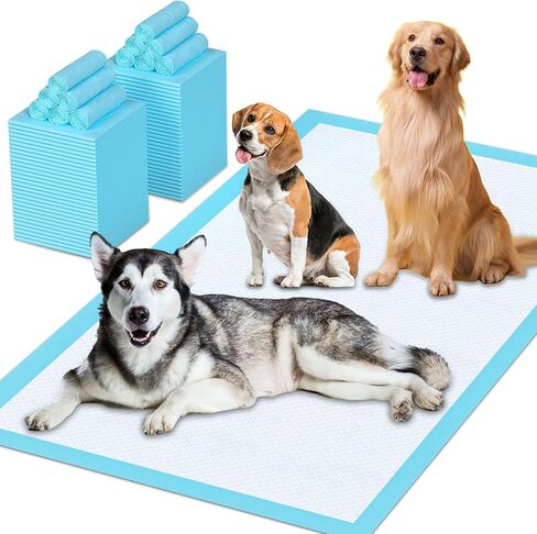 Puppy Pads Extra Large for Dogs 31"x47" 40 Count, Leak-Proof & Super Absorbent Dog Pee Pads, Thicken Disposable Potty Pads Puppy Training Pads for Cats Rabbits in Saudi Arabia