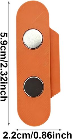2-Pack Magnetic Seam Guide for Sewing Machine, PLA substance, White and Orange, Well Suited for Straight and Even Stitching in Kuwait