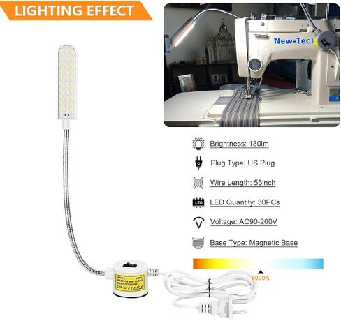LED Gooseneck Sewing Machine Light with Magnetic Base in Saudi Arabia