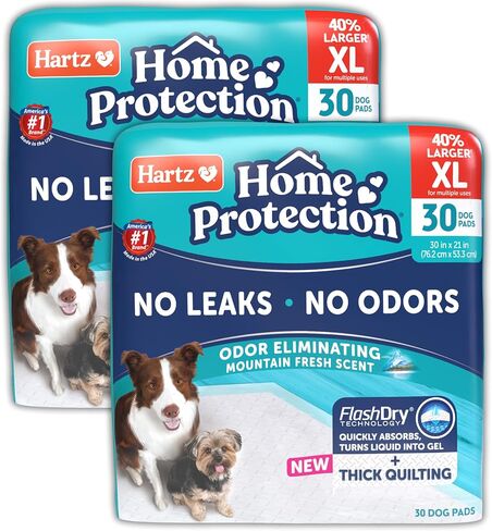 Hartz Home Protection Super Absorbent Odor Eliminating Lavender Scented No Leak Dog Pads,XL 30 count in Saudi Arabia
