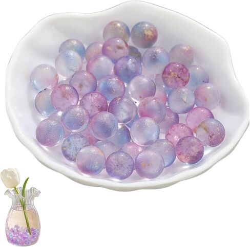 10 Pcs Purple Glass Marbles 12mm for Vase and Aquarium Decor ﻿ (Paradiso) in Kuwait