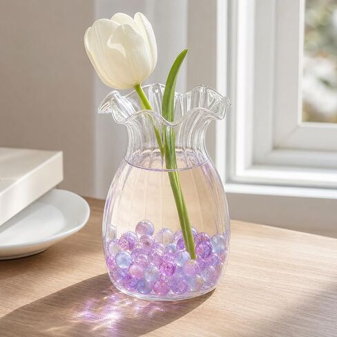 10 Pcs Purple Glass Marbles 12mm for Vase and Aquarium Decor ﻿ (Paradiso) in Kuwait