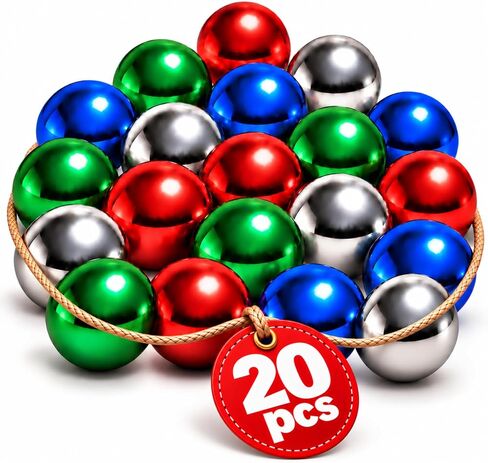 [20 PACK] Colored Marbles For Marble Run | Steel Marbles For GraviTrax Game in Saudi Arabia