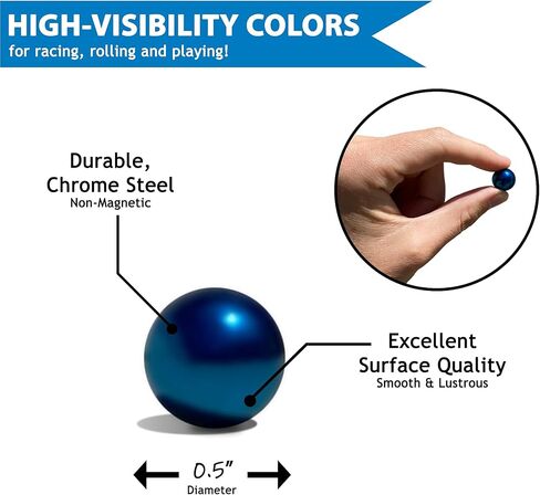 [20 PACK] Colored Marbles For Marble Run | Steel Marbles For GraviTrax Game in Saudi Arabia