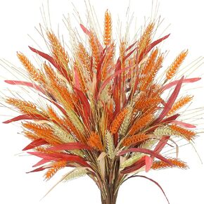 Sggvecsy 6 Pcs Artificial Fall Eucalyptus Stems Fall Eucalyptus Leaves Autumn Foam Leaf Branches Fall Decorations with Berries Pumpkins for Home Floral Arrangement Autumn Festival Thanksgiving Decor in Saudi Arabia