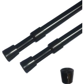 5pcs Spring Tension Curtain Rod stretchable No need screw tool,No Drill Shower Curtain Rods,Closet Rods (15.8"-28" white 5pcs) in Saudi Arabia
