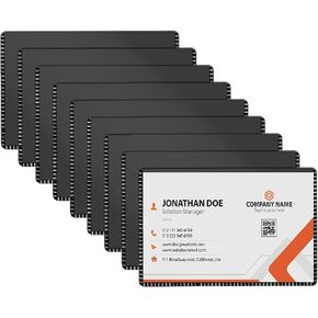 Transparent 8.5x11 Paper Sleeves for Document Sheet Protectors,Semi Rigid Information Holders Accommodates 8x10 6PCS,Adhesive Magnet Sheet Included in Saudi Arabia