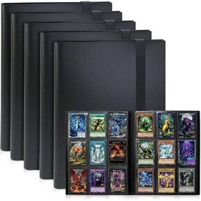 Trading Card Binder 9 Pocket, 360 Card Binder with Side-Loading Sleeves in Kuwait