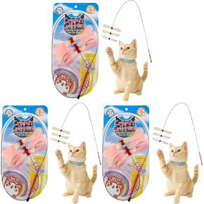 猫壱 NECOICHI Crinkly Critters Dancing Dragonfly Trio Wire Cat Wand No.1 Selling Cat Toy in Japan in Kuwait