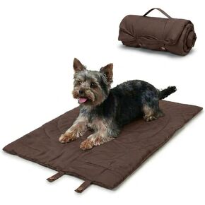Lightly Padded Roll-Up Travel Dog Mat Settle & Place Training in Kuwait