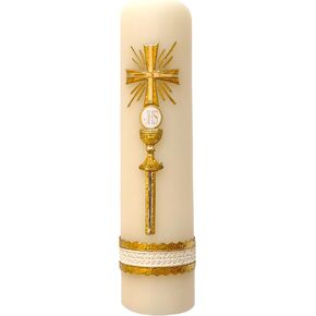 Custody Cross Candle Prayer Mass Jesus Cirio Handmade Vela Custodia in Saudi Arabia