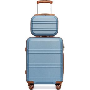 Kono 20" Carry on Luggage with Spinner Wheel TSA Lock, Lightweight PC+ABS Hardside Luggage Durable Small Carry on Suitcase Grey in Saudi Arabia