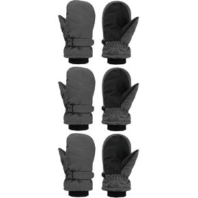 SATINIOR 2 Pairs Kids Snow Mittens Waterproof Winter Ski Gloves Warm Thicken Snow Gloves for Girls Boys in Kuwait