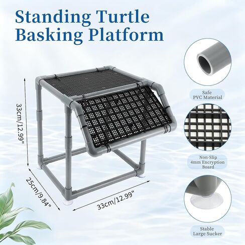 Turtle Basking Platform, Standing Dock with Non-Slip Ramp 1 Set in Kuwait
