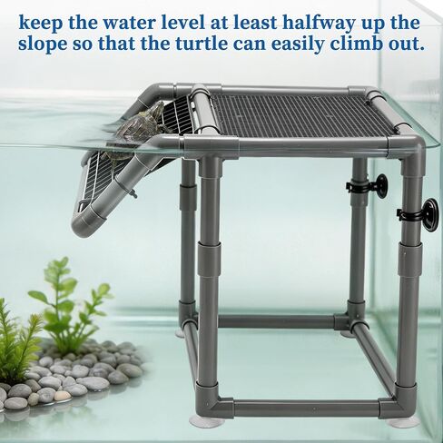 Turtle Basking Platform, Standing Dock with Non-Slip Ramp 1 Set in Kuwait