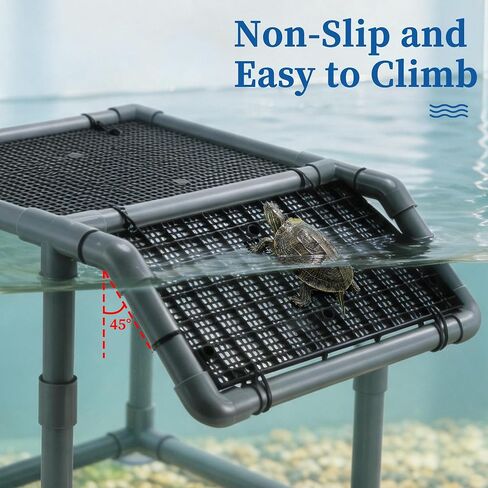 Turtle Basking Platform, Standing Dock with Non-Slip Ramp 1 Set in Kuwait