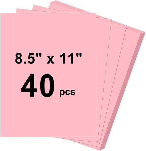 40 Sheets Cardstock 8.5x11, 65lb Black Card Stock, Construction Paper in Saudi Arabia