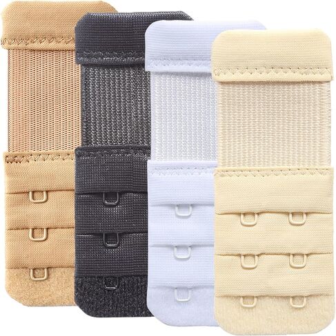 YARBAR Women's Bra Extender 3 Hook / 2 Hook Bra Extension Strap Soft and Comfortable in Kuwait