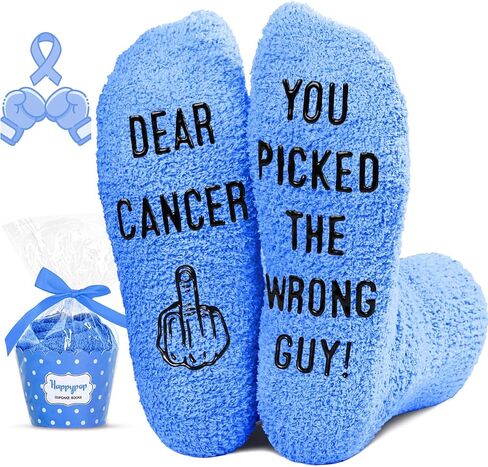 HAPPYPOP Breast Cancer Socks For Women Cancer Awarness Socks, Inspirational Gifts Breast Cancer Gifts For Women Chemo Gifts Breast Cancer Awareness Gifts in Kuwait