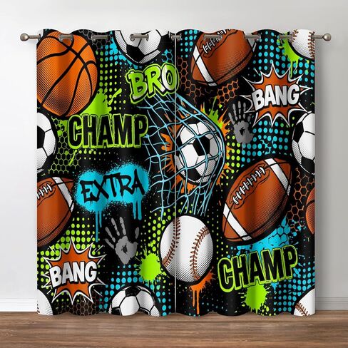Jekeno Galaxy Blackout Curtains Kids Boys Girls Bedroom Outer Space Universe Nebula Starry Sky Colorful Stars Decor Decoration Grommet Window Drapes 2 Panel Set, 42"x54" in Kuwait