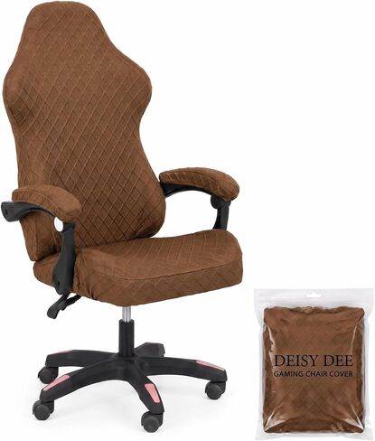 NO Chair,ONLY Covers Gaming Chair Slipcovers Stretchy Polyester Covers for Reclining Racing Gaming Gaming Chair (Black) in Kuwait