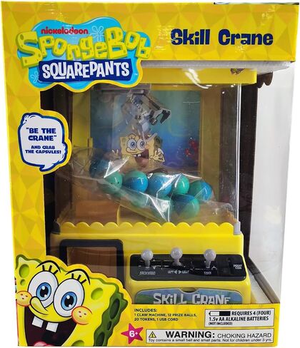 Well Played Spongebob Squarepants Skill Crane Game Toys - Fun Classic Arcade Machine for Kids - Ages 6+ in Saudi Arabia