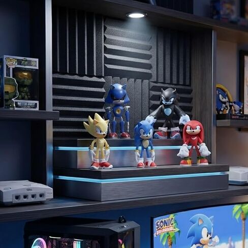 Tititada 5Pcs Sonic Exquisite Model Ornaments, Creative Anime Peripheral Gifts for Fans in Kuwait